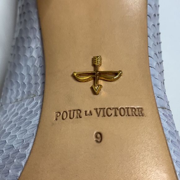 Pour La Victoire Cailyn Lilac Snake Mesh Women’s Heel size 9 9M Brand New - Picture 9 of 14